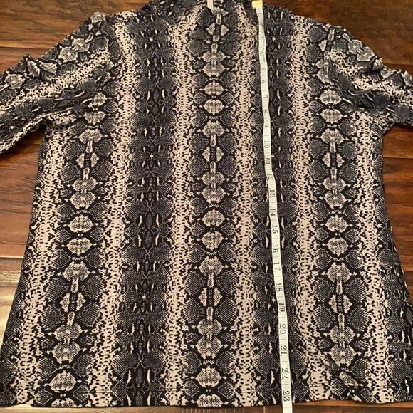 Rebecca Taylor Snake Print Design Top Animal Print Mob Wife Modern Boho - Picture 6 of 9
